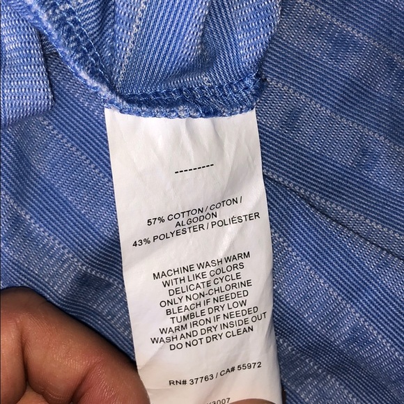 PERRY ELLIS STRIPPED V-NECK T-SHIRT - Picture 3 of 4